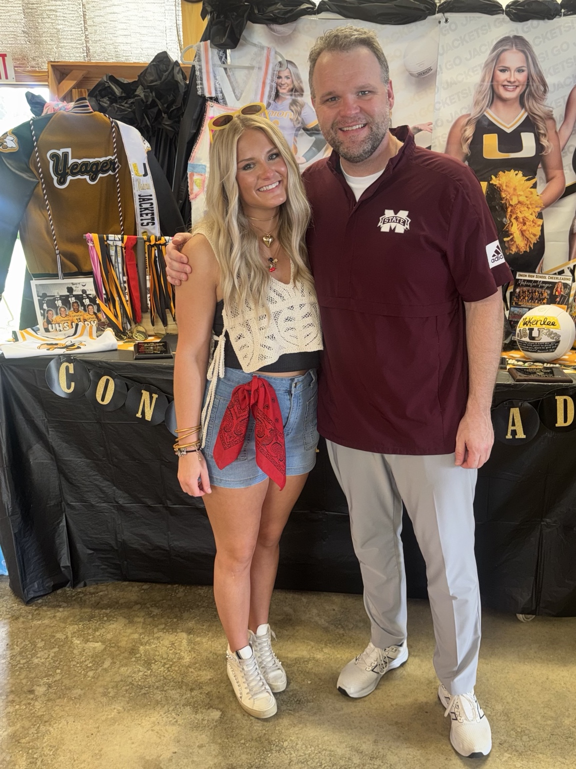 Joshua Yeager with his daughter